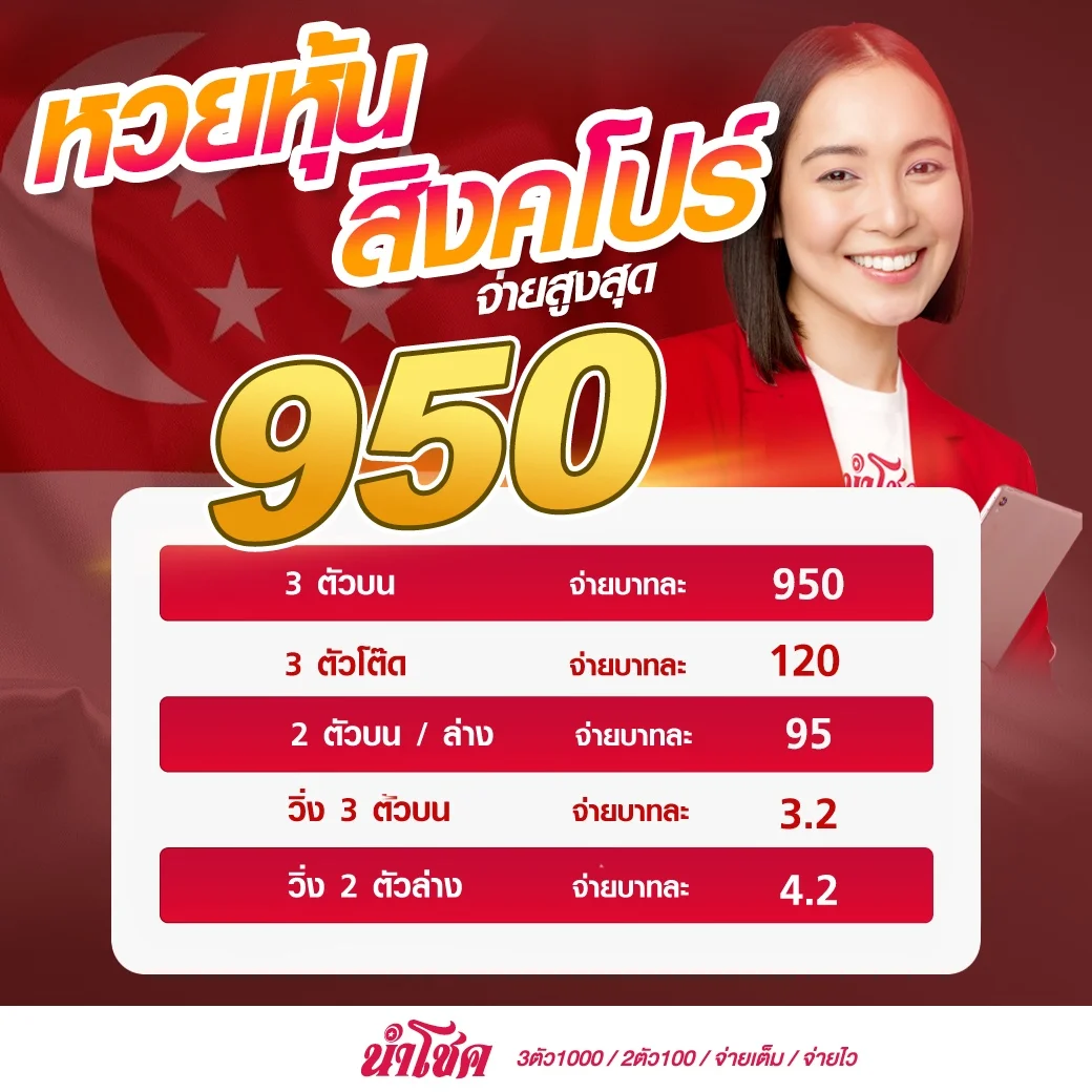 หวยหุ้นสิงคโปร์ by นําโชค หวย