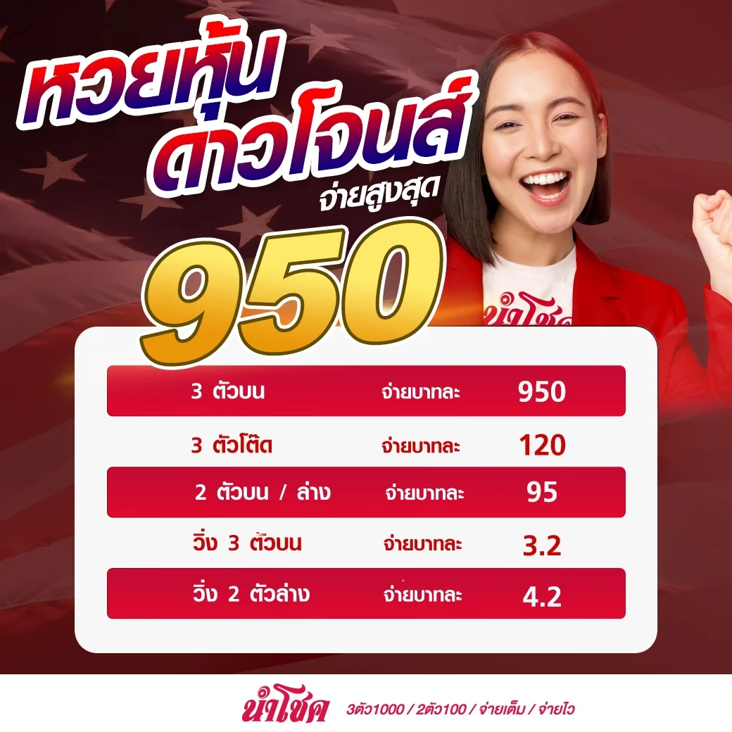 หวยหุ้นดาวโจนส์ by นําโชค หวย