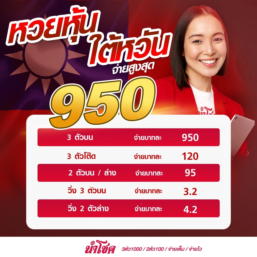 หวยหุ้นไต้หวัน by นําโชค หวย